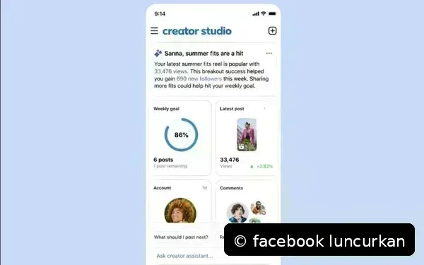 Facebook Luncurkan Aplikasi Creator Studio Berbasis AI untuk iOS di AS dan Kanada